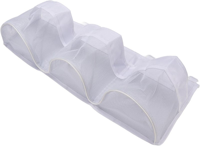 3 Grid Quick Drainage Multifunctional Bathtub Toy Organizer for Bathroom, Made from Anti Tear Oxford Cloth mesh with, Hung on the wall or Stand Freely on the Floor - Image 5