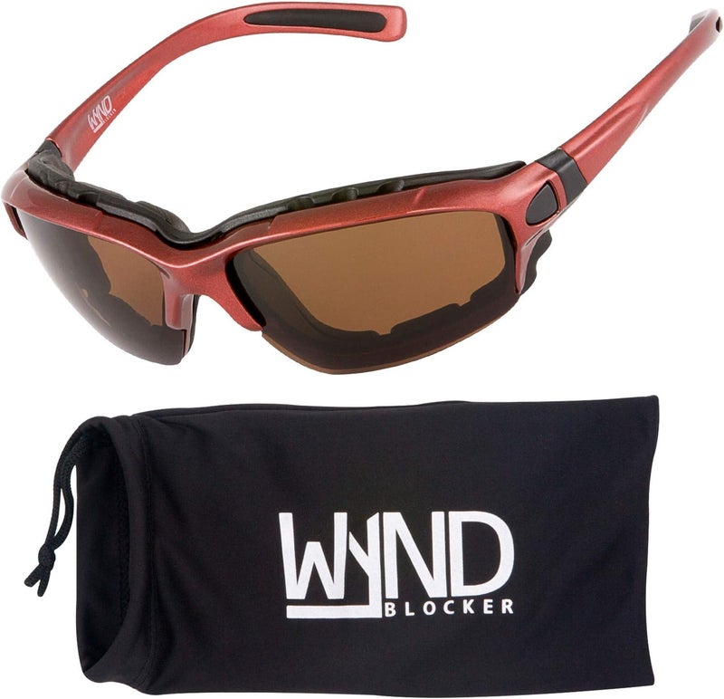 WYND Blocker Polarized Motorcycle Riding Sunglasses Sports Wrap Glasses - Image 1