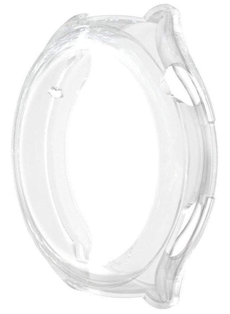 حافظة حماية شاشة ELMO3EZZ من مادة TPU لساعة Huawei Watch 4 Pro (2023)، غطاء شامل مضاد للسقوط مطلي بالكهرباء (شفاف)