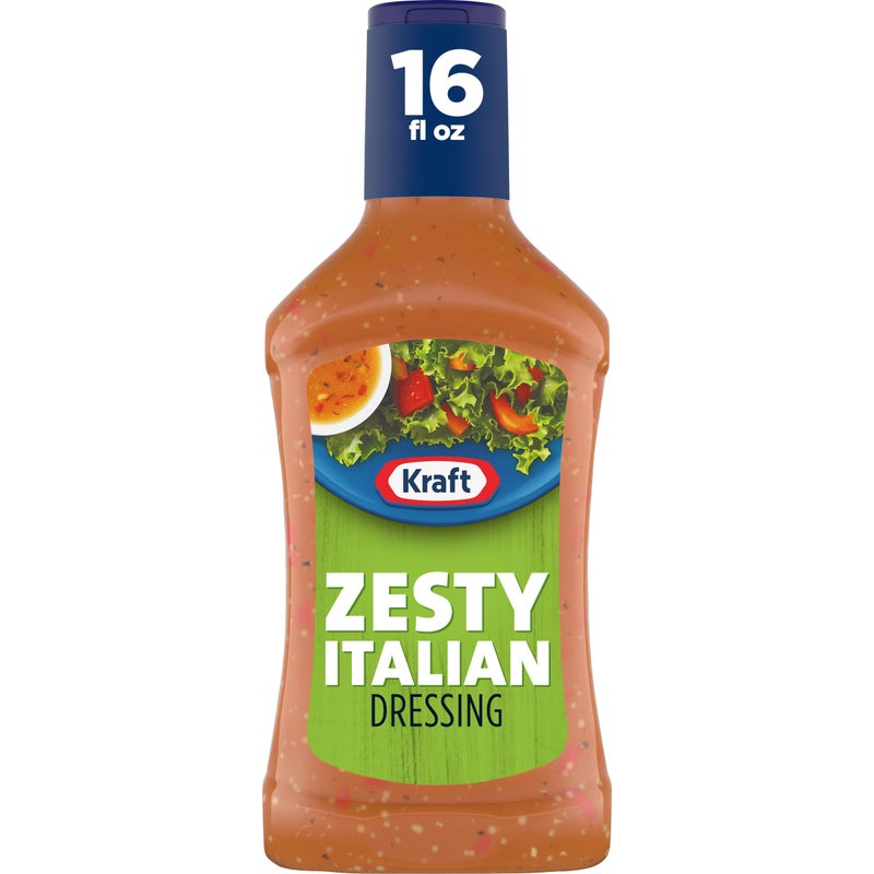 Kraft Zesty Italian Salad Dressing, 16 fl oz Bottle - Image 1