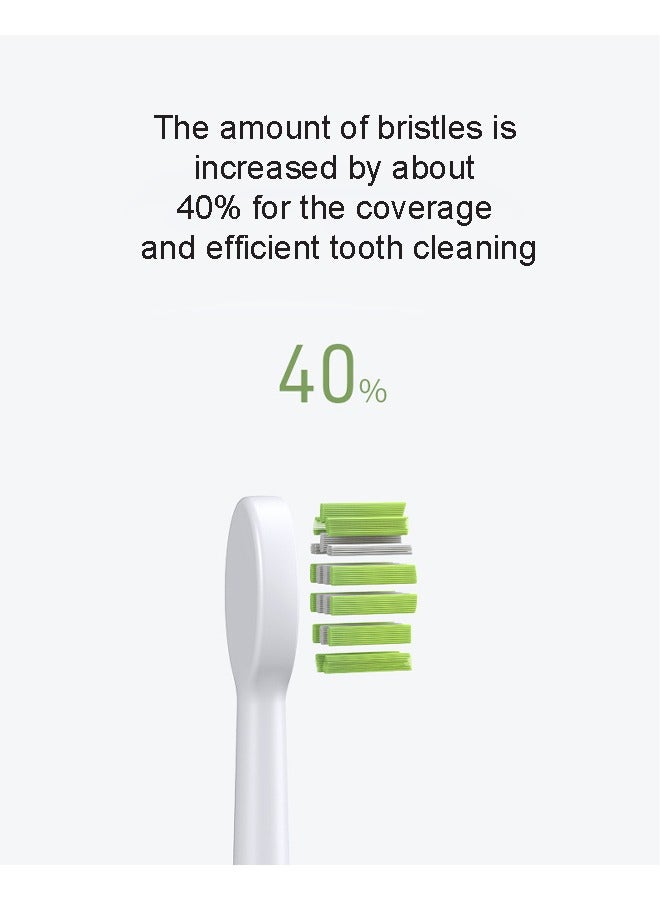 إن كي أكس فرشاة أسنان كهربائية ممتازة مع رأسين للفرشاة وكابل شحن - Image 3