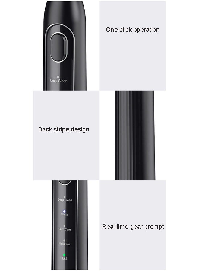 إن كي أكس فرشاة أسنان كهربائية ممتازة مع رأسين للفرشاة وكابل شحن - Image 5