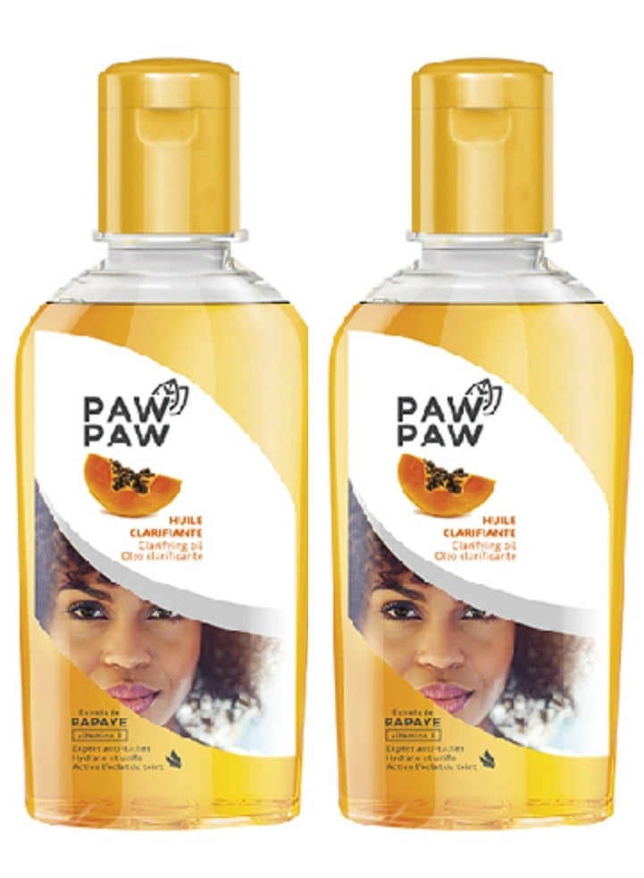باو باو قطعتين من زيت منقي بالبابايا وفيتامين هـ 60x2 مل - Image 1