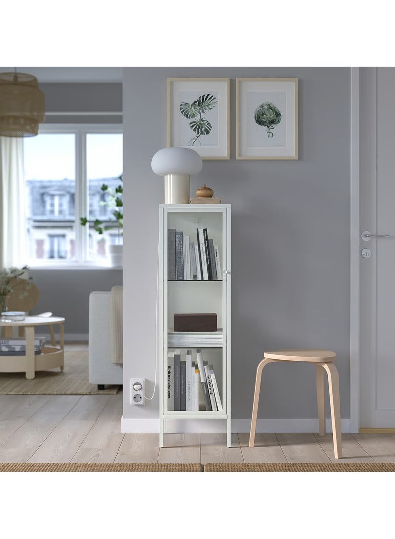 Generic Storage Glass Door Cabinet, Display Shelving Unit White, 34x30x116 cm  - Image 4
