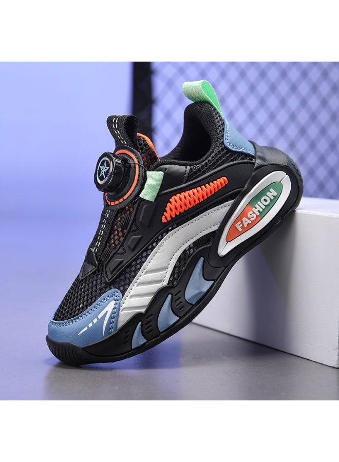 NIBEMINENT Kid Sneakers  Boys Fashion Children Breathable Mesh Comfort Shoe Casual Walking Outdoor Running Shoes - Image 1