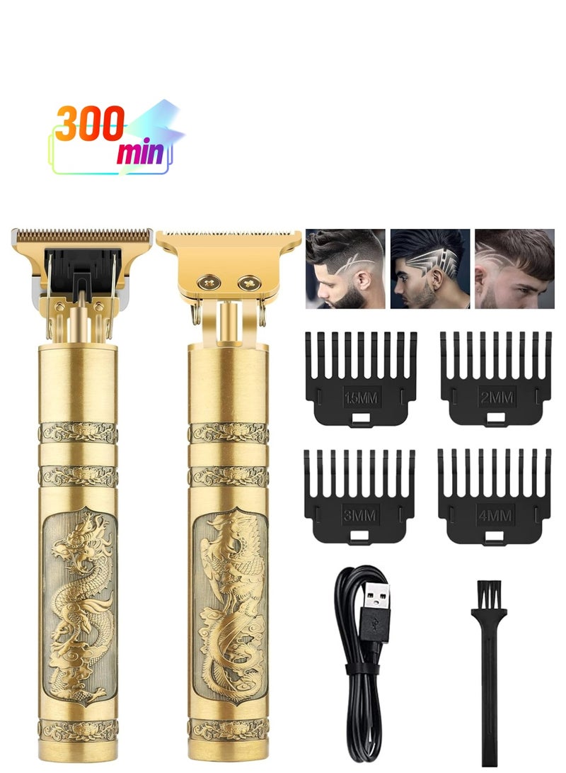 7 Piece Professional Adjustable Blade Clipper Set Gold - Image 1