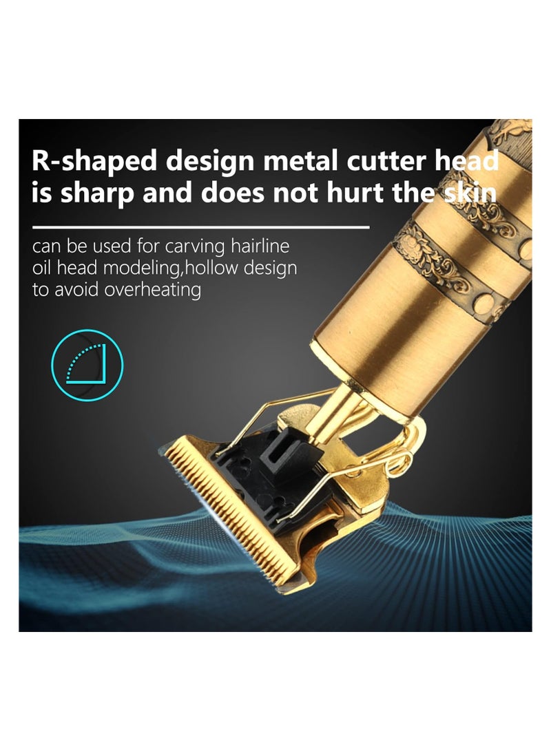 7 Piece Professional Adjustable Blade Clipper Set Gold - Image 4