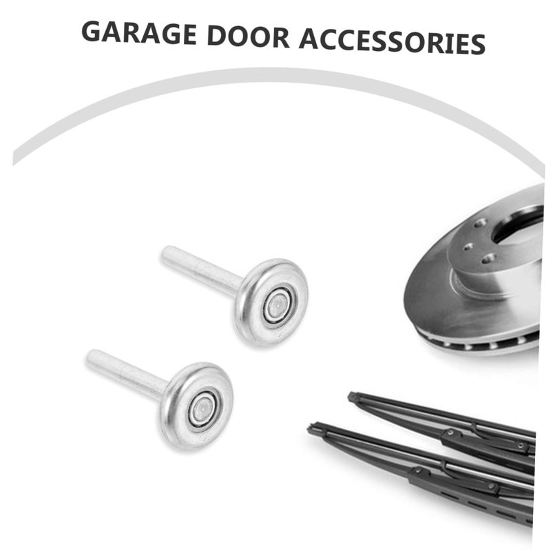 2Pcs Garage Door Rollers Replacement Metal Quiet Bearing Stem Smooth Operation - Image 4