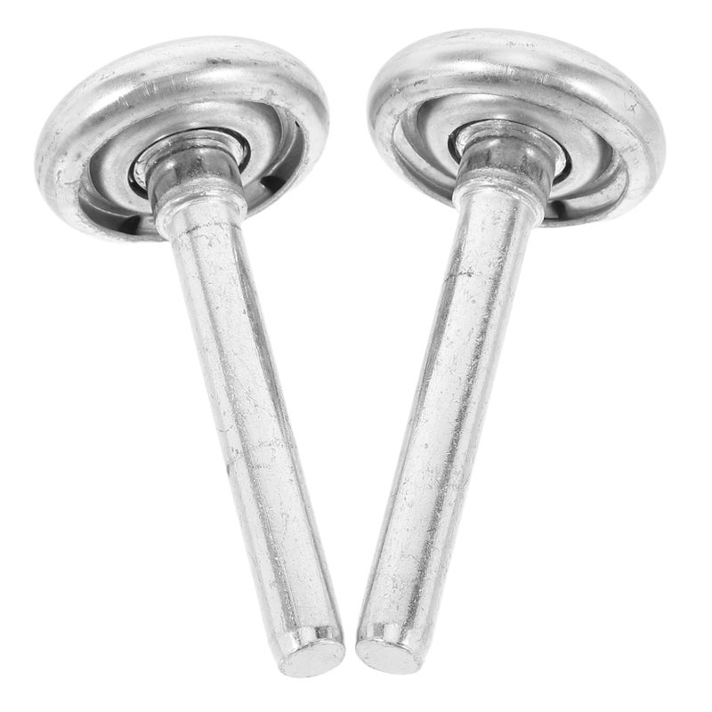 2Pcs Garage Door Rollers Replacement Metal Quiet Bearing Stem Smooth Operation - Image 2
