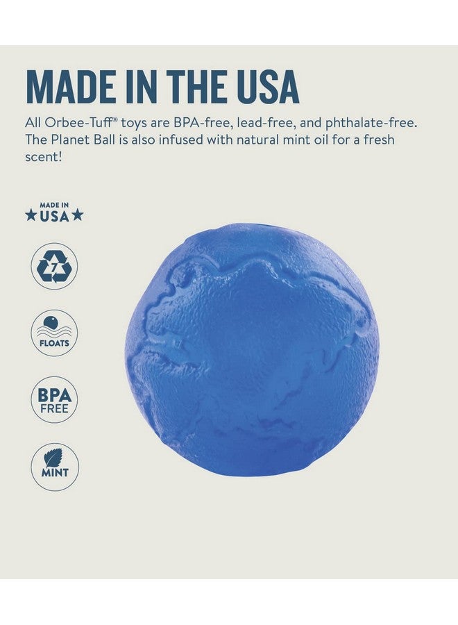 بيتستاجيز كرة أوربي تاف بلانيت للكلاب، كرة توزيع المكافآت، لعبة الكلاب المرتدة آمنة لحيوانك الأليف، سهلة الاستخدام وخفيفة الوزن، تفاعلية وممتعة بشكل فردي (متوسطة) - Image 5