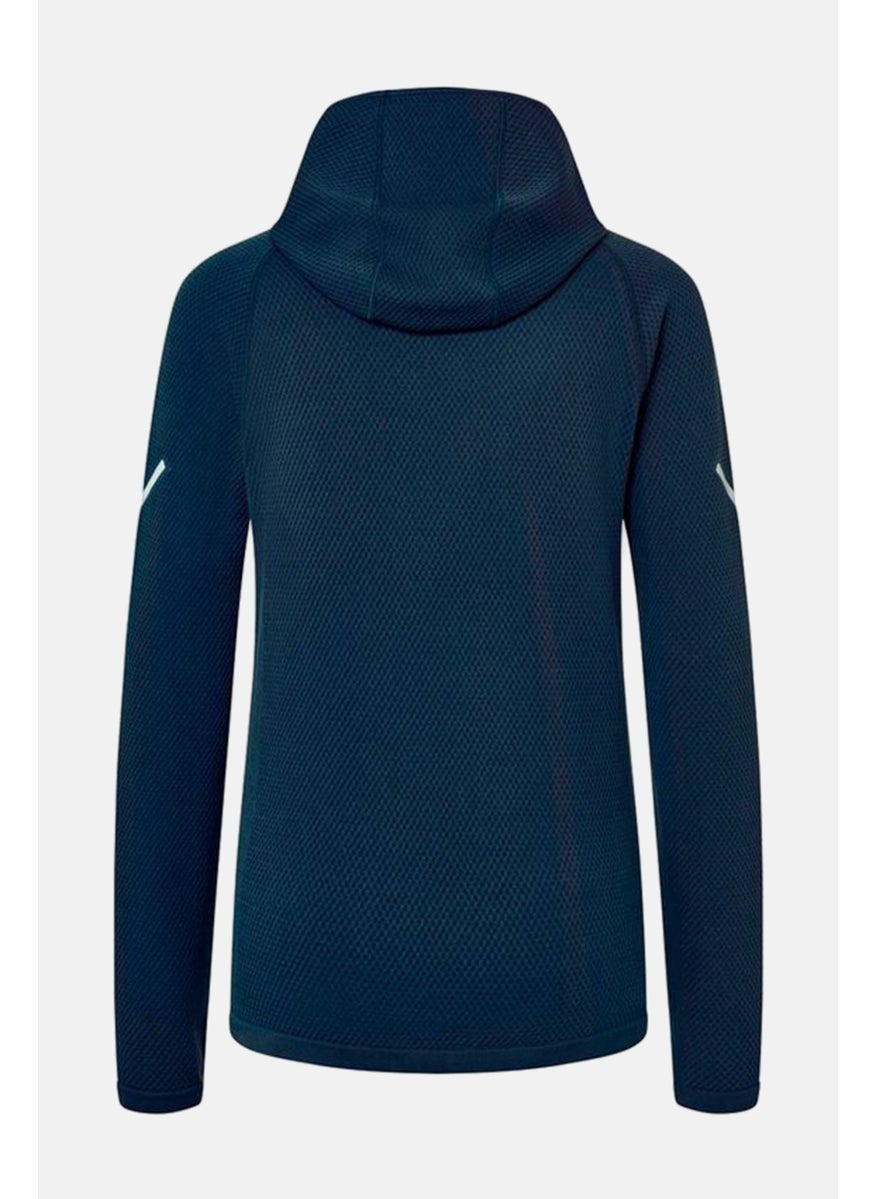 Tchibo Women Sportswear Fit Long Sleeve Running Hoodies, Navy  - Image 3
