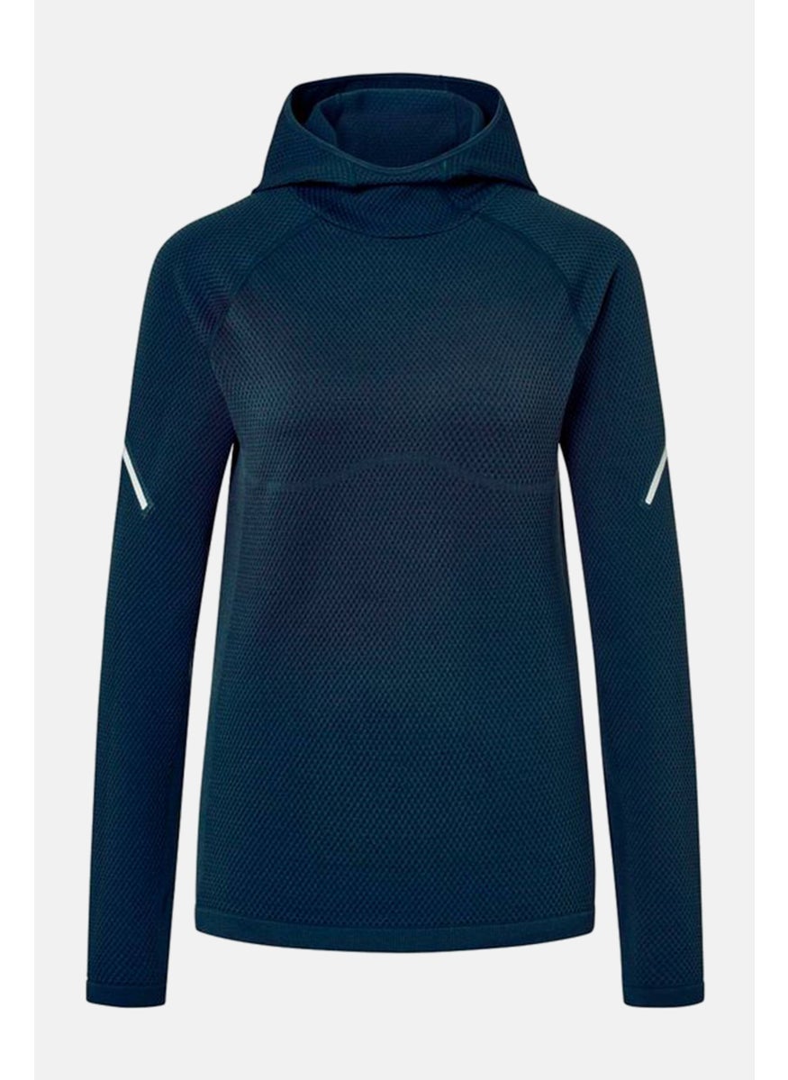 Tchibo Women Sportswear Fit Long Sleeve Running Hoodies, Navy  - Image 2