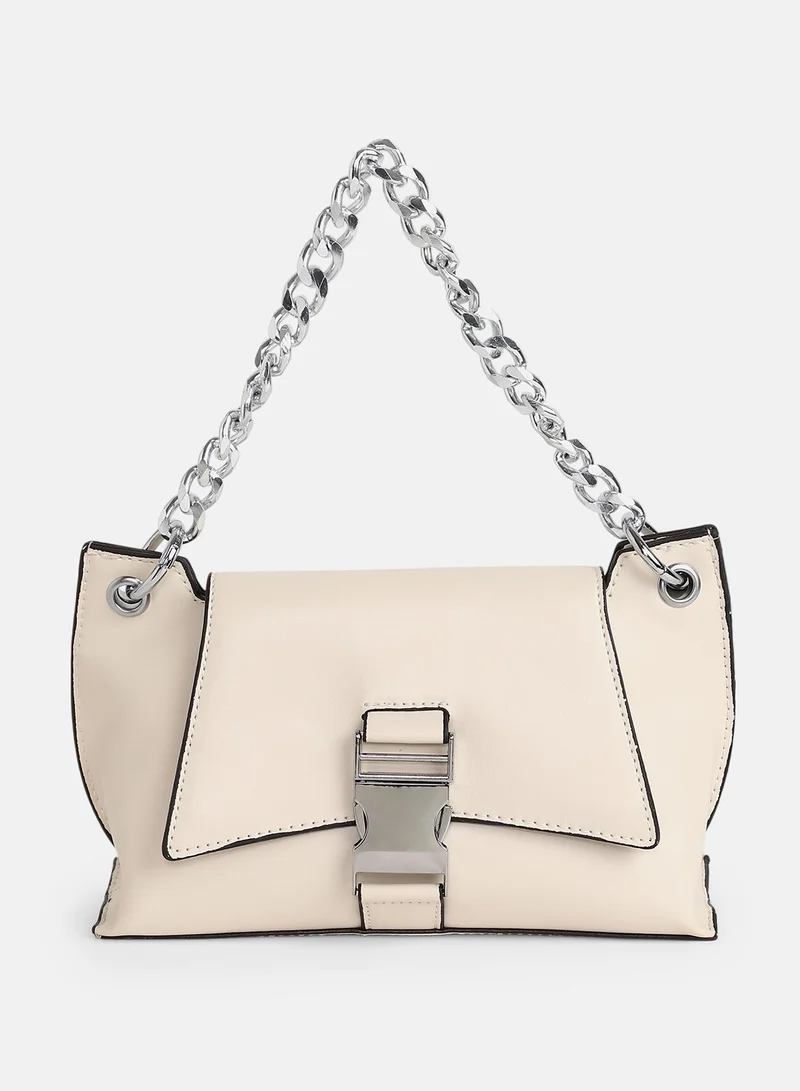 صوص هاوت Women's The Indus-Slouch Hand Bag - Cream White