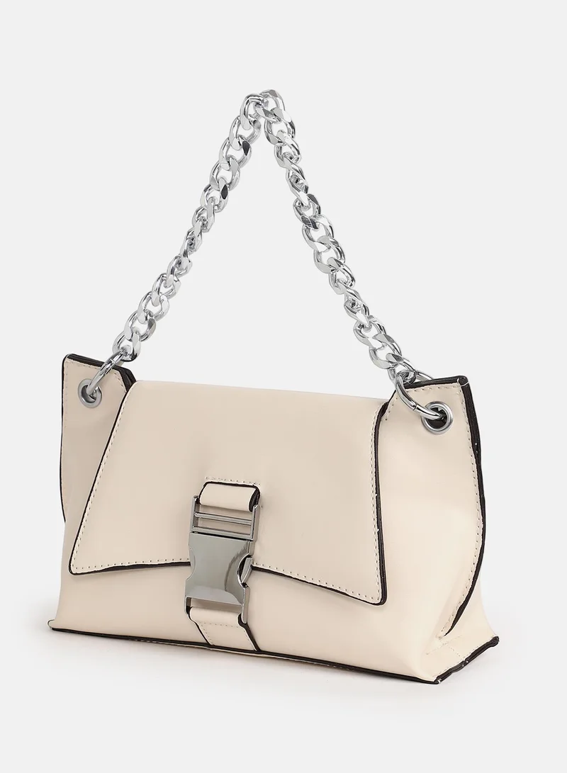 صوص هاوت Women's The Indus-Slouch Hand Bag - Cream White