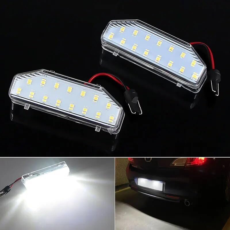 DEMULAX 2X 12V SMD White License Plate Light for Mazda - Image 2