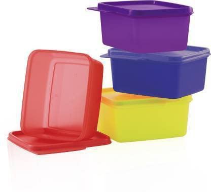 Tupperware Plastic Utility Container 500 ml Pack of 4 (Multicolor) - Image 1