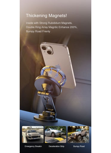 Livx Circle Foldable 360 Degree Unlimited Rotation Magsafe Compatible Magnetic Magnet Phone Holder Cb4  - Image 4