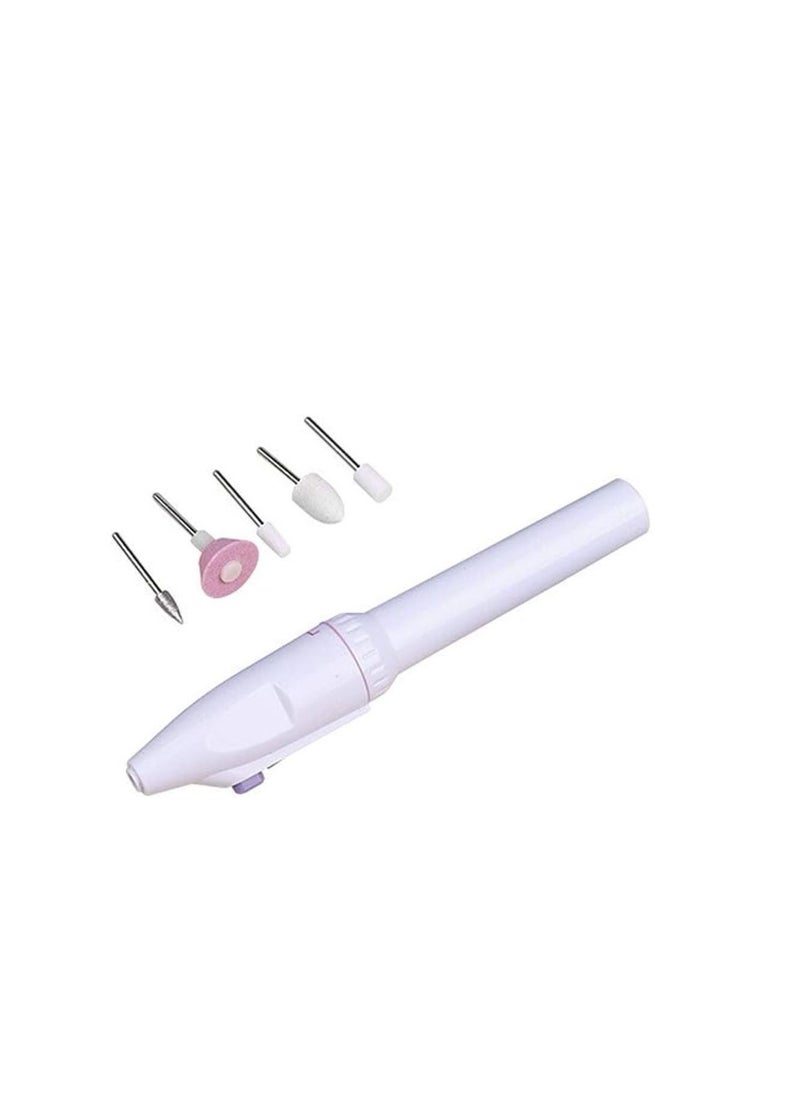 Generic Electric nail file and polisher with white replacement head  - Image 4