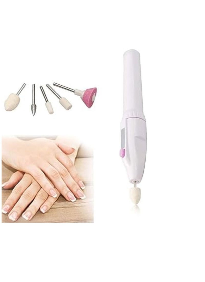 Generic Electric nail file and polisher with white replacement head  - Image 3