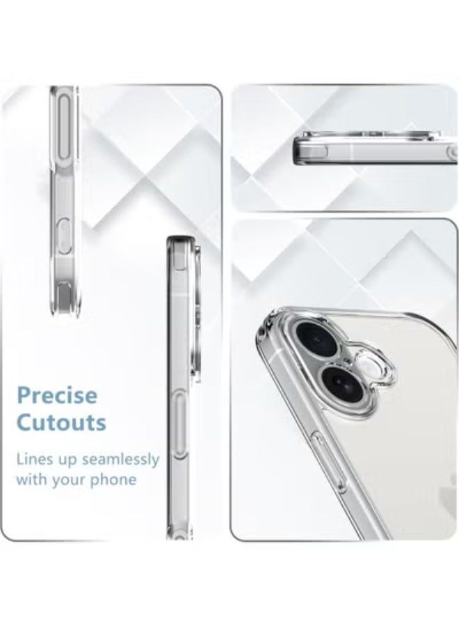 JAJEEK Designed for iPhone 17 Case – Clear Slim Shockproof Protective Cover with Anti-Yellowing Finish, Military-Grade Drop Protection & [2 Pack] 9H Tempered Glass Screen Protectors, Fingerprint Unlock Support - Image 4