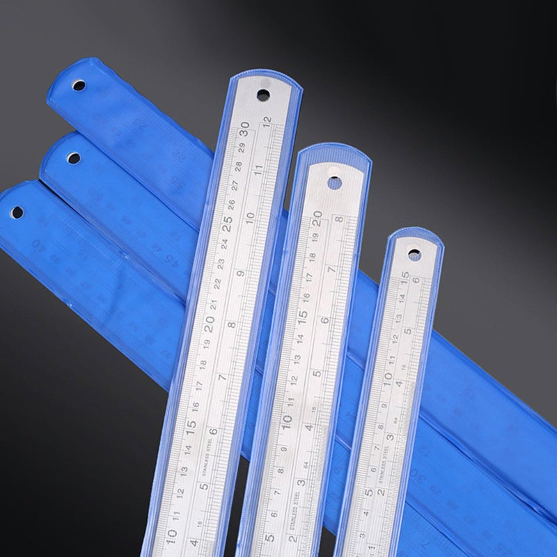 500mm Dual Scale Engineering Drafting Ruler Steel Construction Metric Imperial Accuracy - Image 4