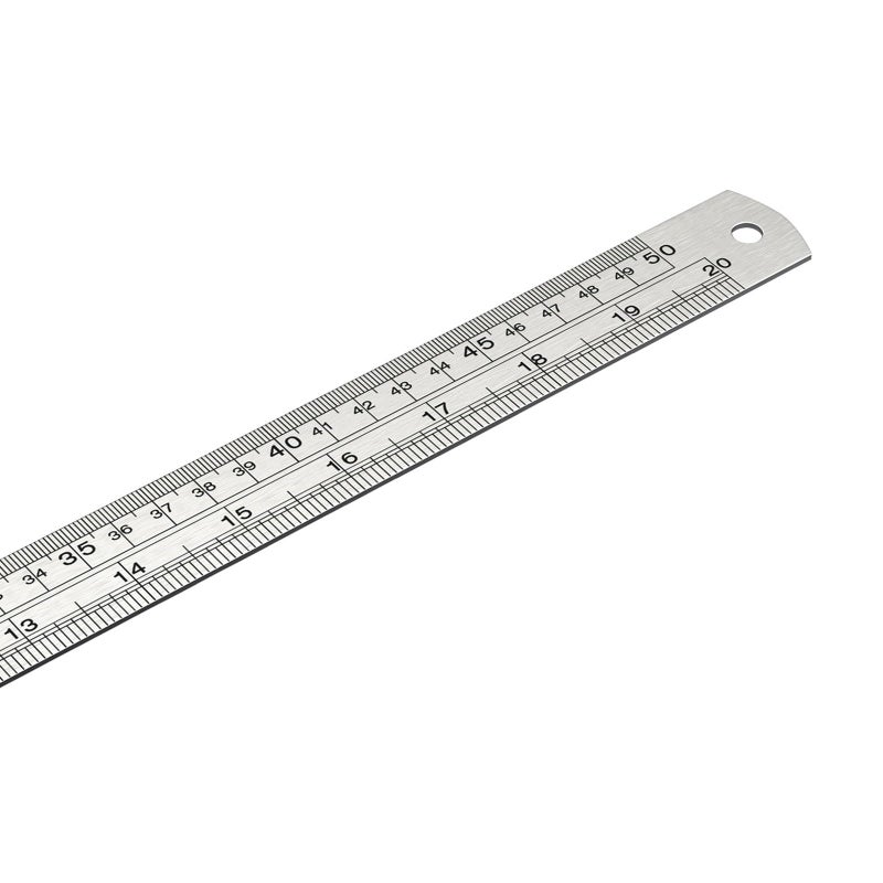 500mm Dual Scale Engineering Drafting Ruler Steel Construction Metric Imperial Accuracy - Image 2