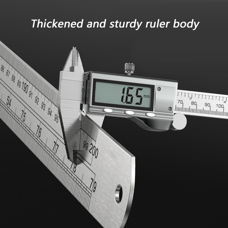 500mm Dual Scale Engineering Drafting Ruler Steel Construction Metric Imperial Accuracy - Image 5