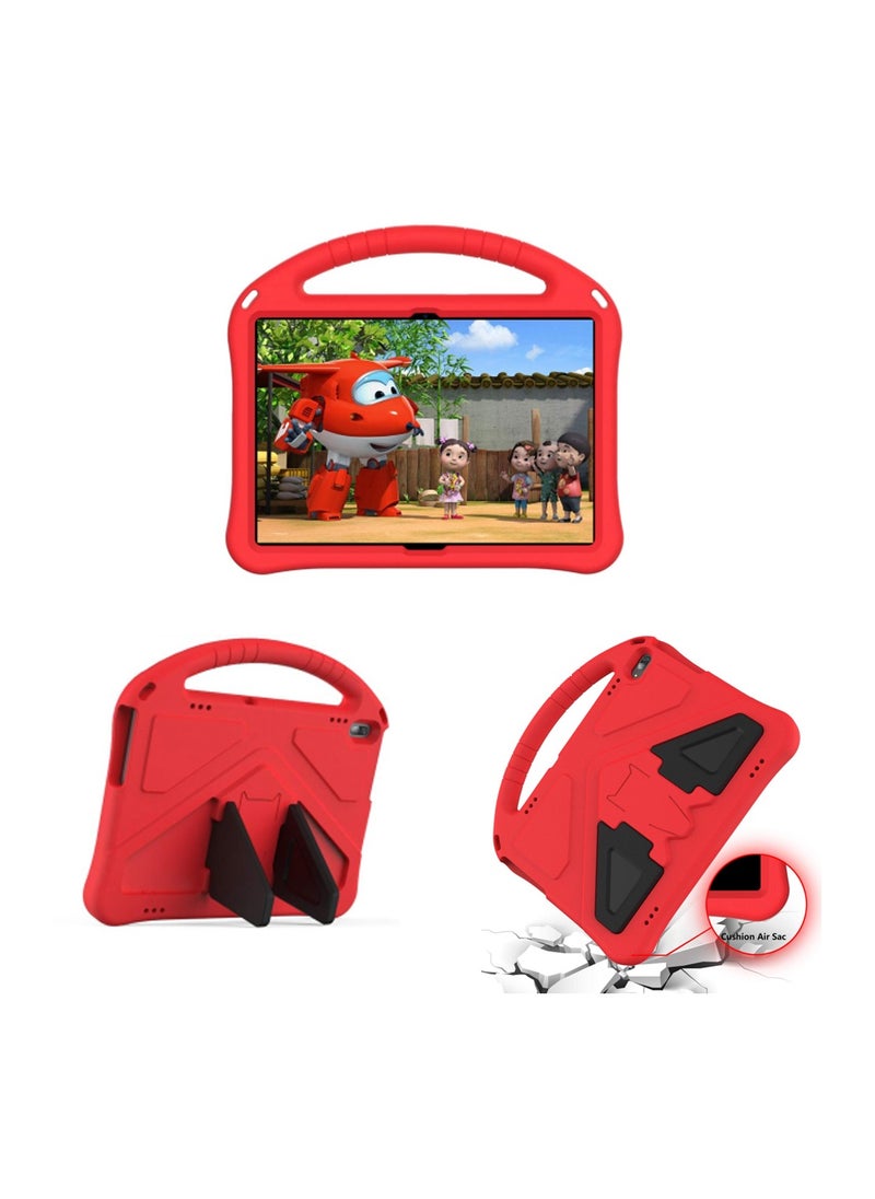 SYOSI - Tablet Case for Lenovo Tab M10 HD TB X505F X505L for Kids Durable Lightweight EVA Shockproof Protective Handle Stand Cover for Lenovo Tab M10 10.1" All Inclusive Anti Drop Bracket Case Red - Image 1