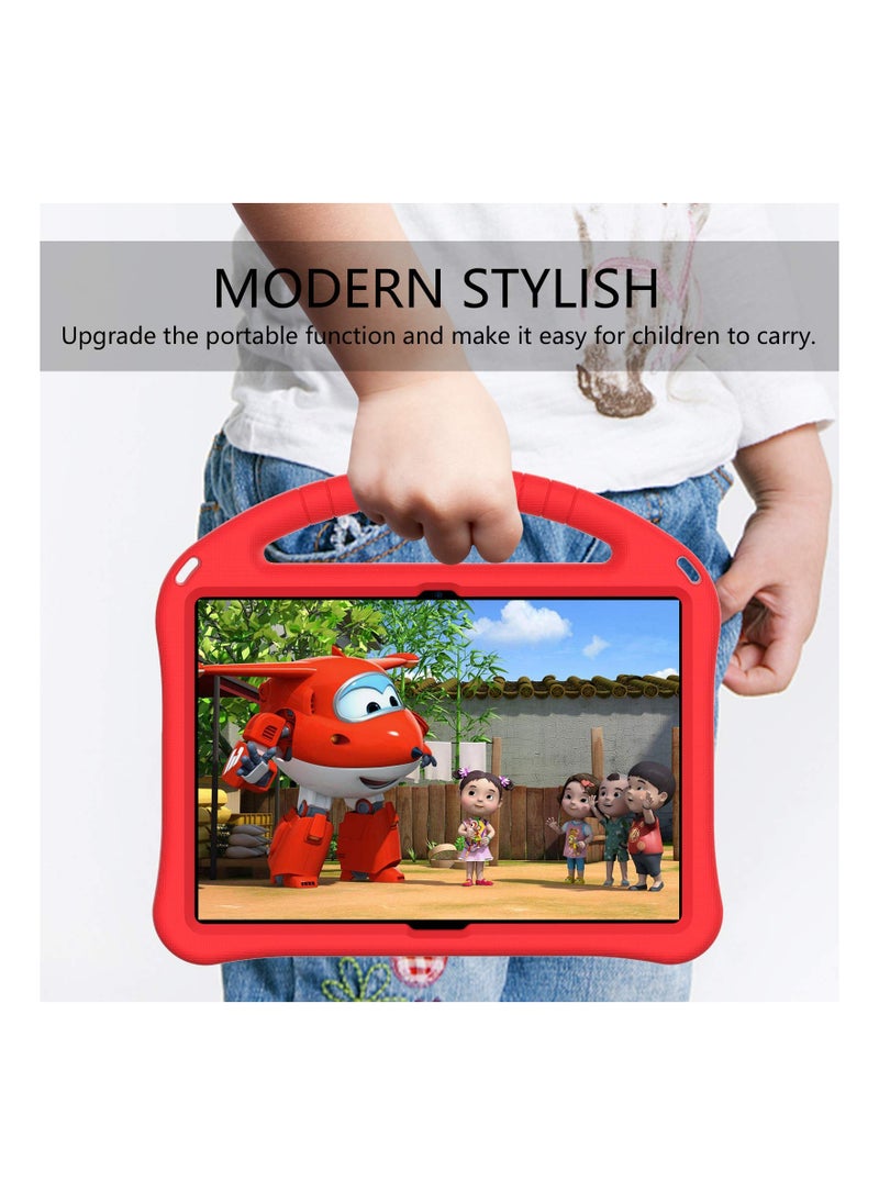 SYOSI - Tablet Case for Lenovo Tab M10 HD TB X505F X505L for Kids Durable Lightweight EVA Shockproof Protective Handle Stand Cover for Lenovo Tab M10 10.1" All Inclusive Anti Drop Bracket Case Red - Image 1