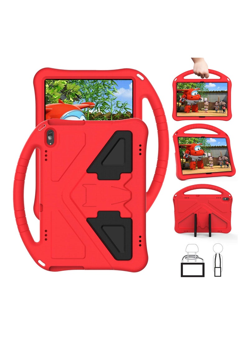 SYOSI - Tablet Case for Lenovo Tab M10 HD TB X505F X505L for Kids Durable Lightweight EVA Shockproof Protective Handle Stand Cover for Lenovo Tab M10 10.1" All Inclusive Anti Drop Bracket Case Red - Image 1