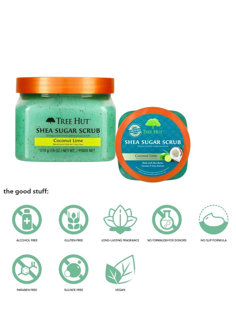 Tree Hut سكراب جوز الهند والليمون بالشيّا 510غ/18أونصة - Image 5