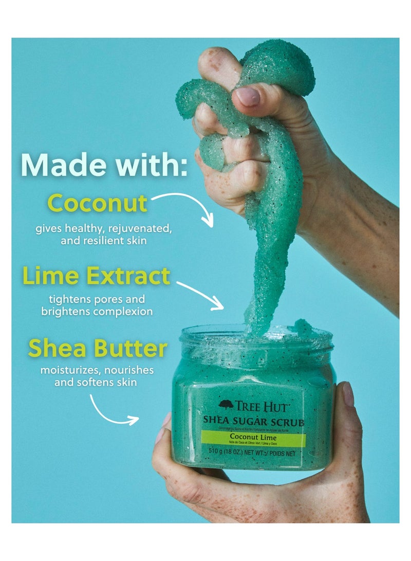 Tree Hut سكراب جوز الهند والليمون بالشيّا 510غ/18أونصة - Image 3
