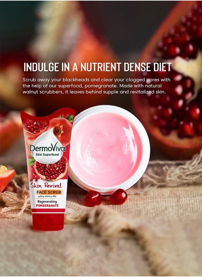 DermoViva - Dermoviva Skin Revival Pomegranate Face Scrub - 150 ml - Image 1