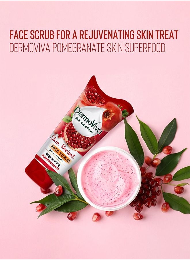 DermoViva - Dermoviva Skin Revival Pomegranate Face Scrub - 150 ml - Image 1