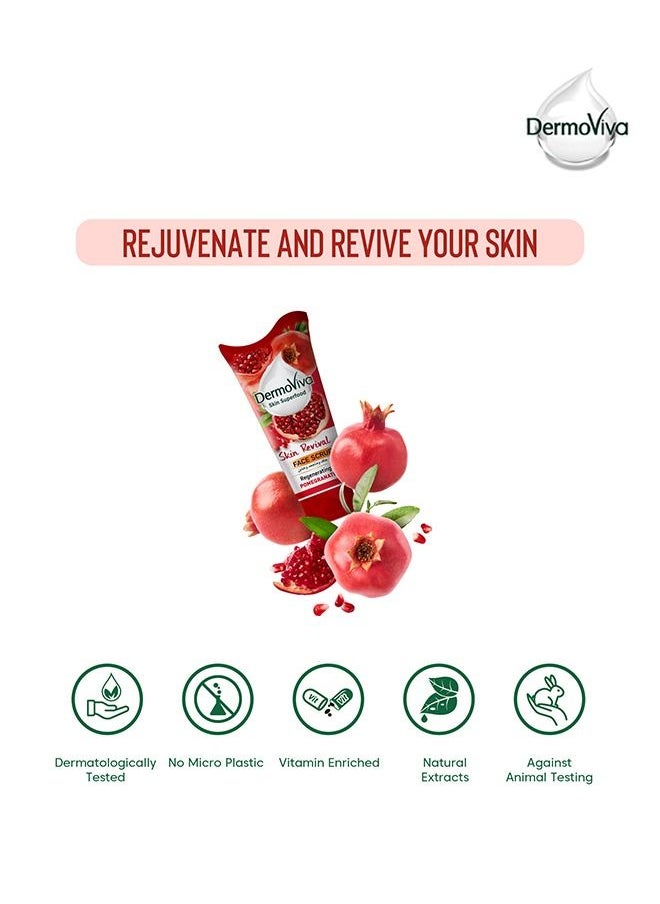 DermoViva - Dermoviva Skin Revival Pomegranate Face Scrub - 150 ml - Image 1