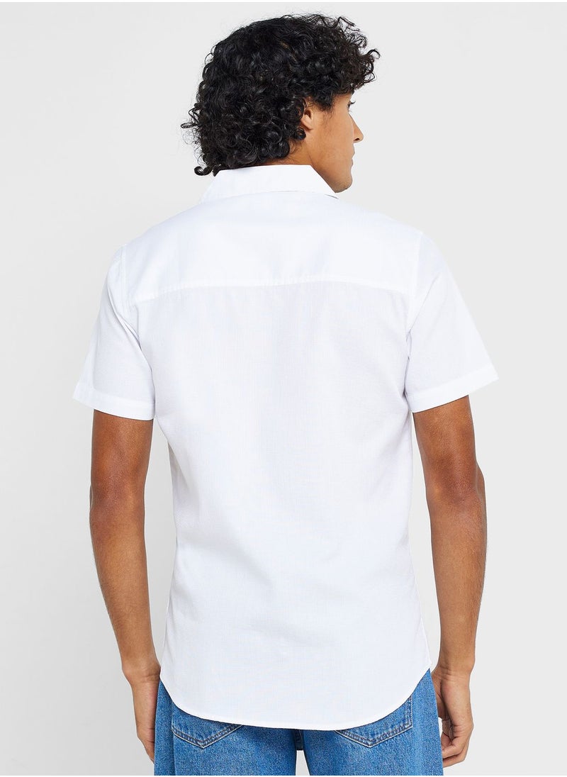 Seventy Five - Pure Cotton Casual Double Pocket Shirt - Image 1