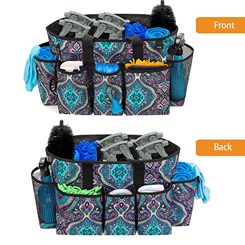 LoDrid Professional Cleaning Tote Caddy for Cleaning Supplies, Cleaning Bag Organizer with Dividers and Handle Strap for Housekeepers Work, Totem, (Bag Only) - Image 3