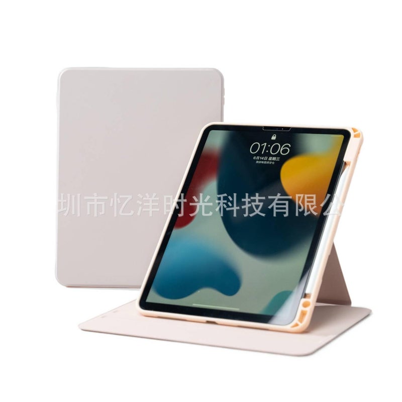 DGG حافظة آيباد دوارة متوافقة مع iPad Pro 11 / iPad 10.2 باللون وردي باللون الوردي - Image 1