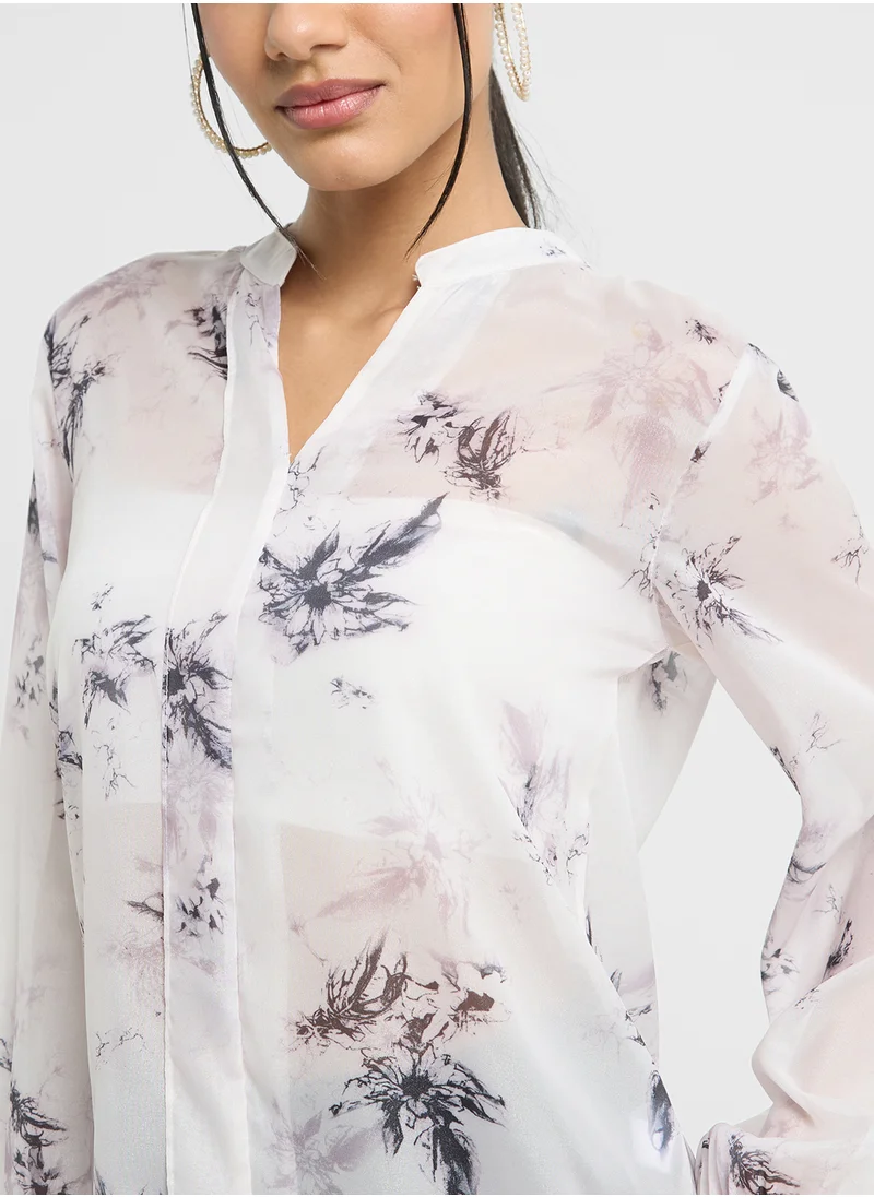 ايلا Abstract Print Top
