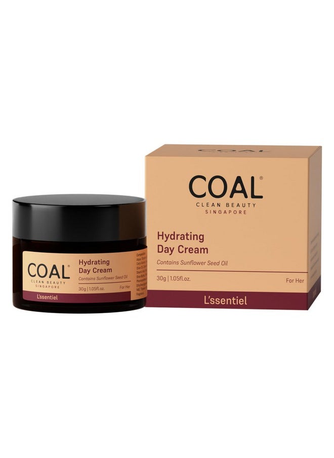 COAL CLEAN BEAUTY - Hydrating Day Cream With Hyaluronic Acid & Cocoa-Shea Butter | Moisturizes & Hydrates Skin | Women | All Skin Types | 30G - Image 1