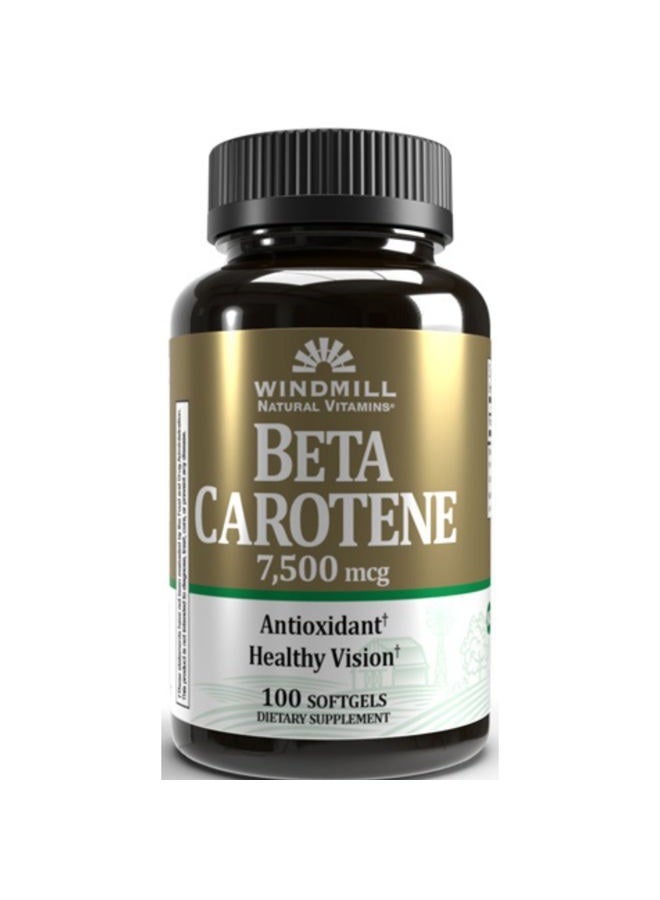WINDMILL Beta Carotene 7,500 mcg 100 softgels - Image 1