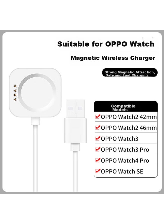 ستيجر Stiger كابل شحن متوافق لساعة Oppo، قاعدة شحن مغناطيسية للساعة 4pro/4/3pro/2/se الذكية، قاعدة شحن لاسلكي سريع - Image 4