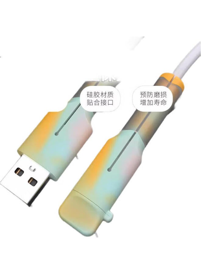 Beiyipin Silicone Cable Protector For Android Charger, Anti-break Anti-dust Cover Cable Protection Head Winder Buckle Connector Protector Usb Universal - Image 3