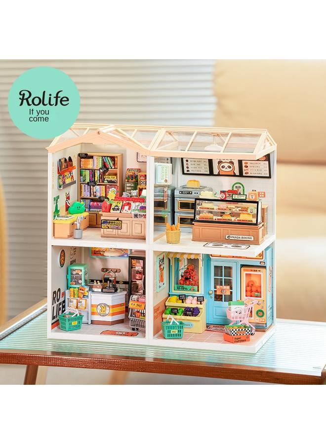 Bluejw If You Come To Diy Hut Super World Shop Hut Handmade Wooden 3d Three-dimensional Assembly Art House Doll House  - Image 2