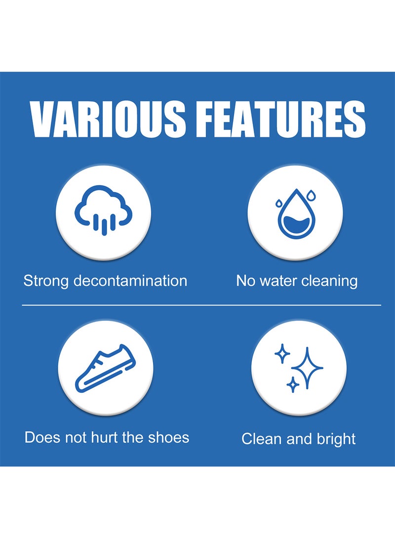 JUE-FISH White Shoe Cleaner, Gentle Deep Cleaning Brighten Polish and Smooth Leather Shoes and Boots, Sneaker Cleaner, White Shoes Cleaning Cream 100g  - Image 5