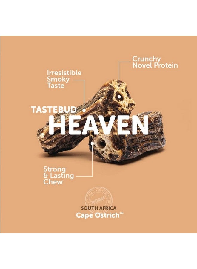 ROAM Pet Treats Ossy Cuts - Ostrich Neck Dog Chew for Small to Medium Dogs, 1.4 Ounce Pack of 3 - Contains 6 Chews Total - Image 4