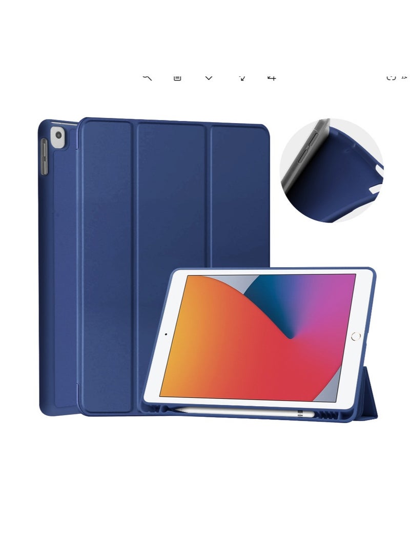 Captaintech iPad 10.2 Inch Case (2019-2021) – Slim Lightweight Trifold Stand Cover for iPad 7th/8th/9th Gen | Auto Sleep/Wake, Soft TPU Back with Apple Pencil Holder - Image 1