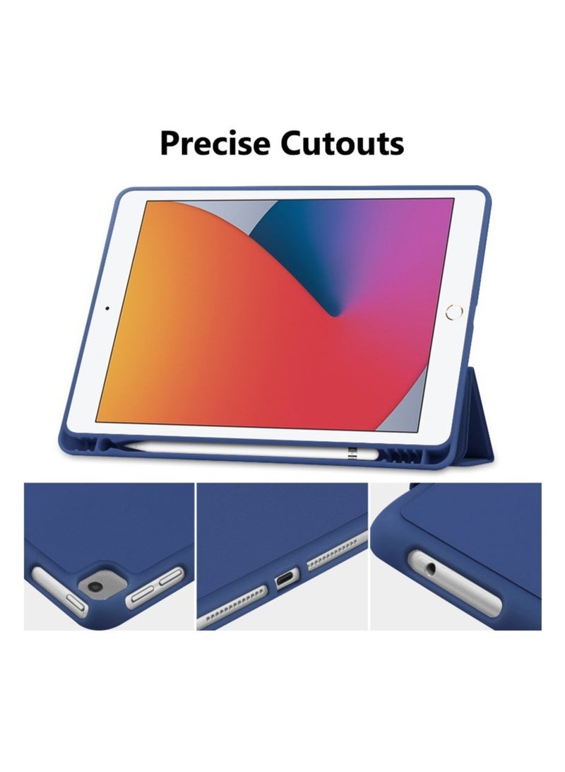 Captaintech iPad 10.2 Inch Case (2019-2021) – Slim Lightweight Trifold Stand Cover for iPad 7th/8th/9th Gen | Auto Sleep/Wake, Soft TPU Back with Apple Pencil Holder - Image 2