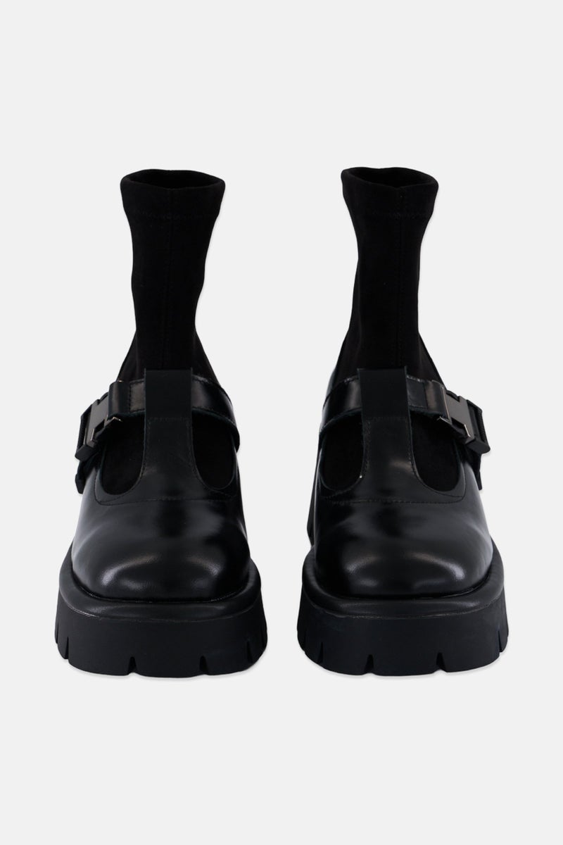 STEVE MADDEN Women Chenil Slip On Ankle Boots, Black - Image 3