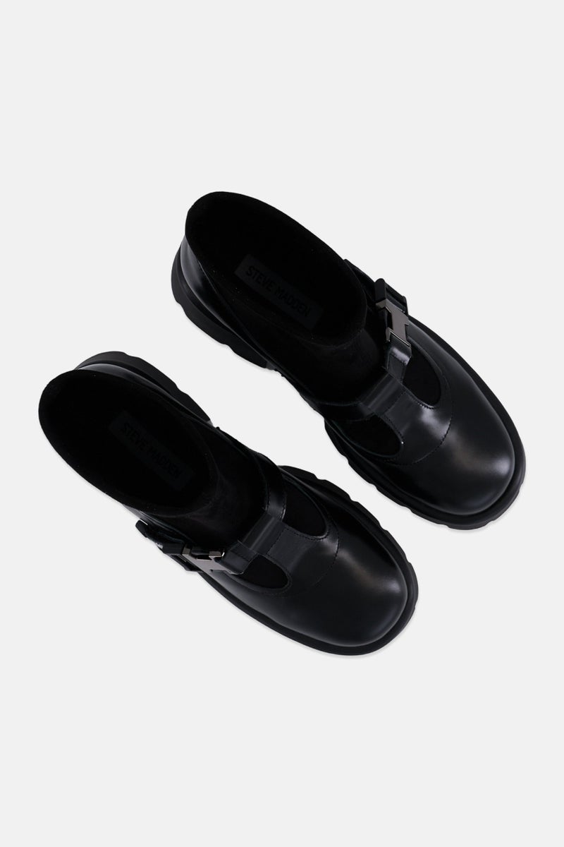 STEVE MADDEN Women Chenil Slip On Ankle Boots, Black - Image 4